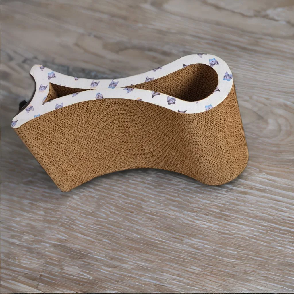 猫抓板纸板刮板带盒子耐用瓦楞板猫沙发休闲床双面猫室内猫