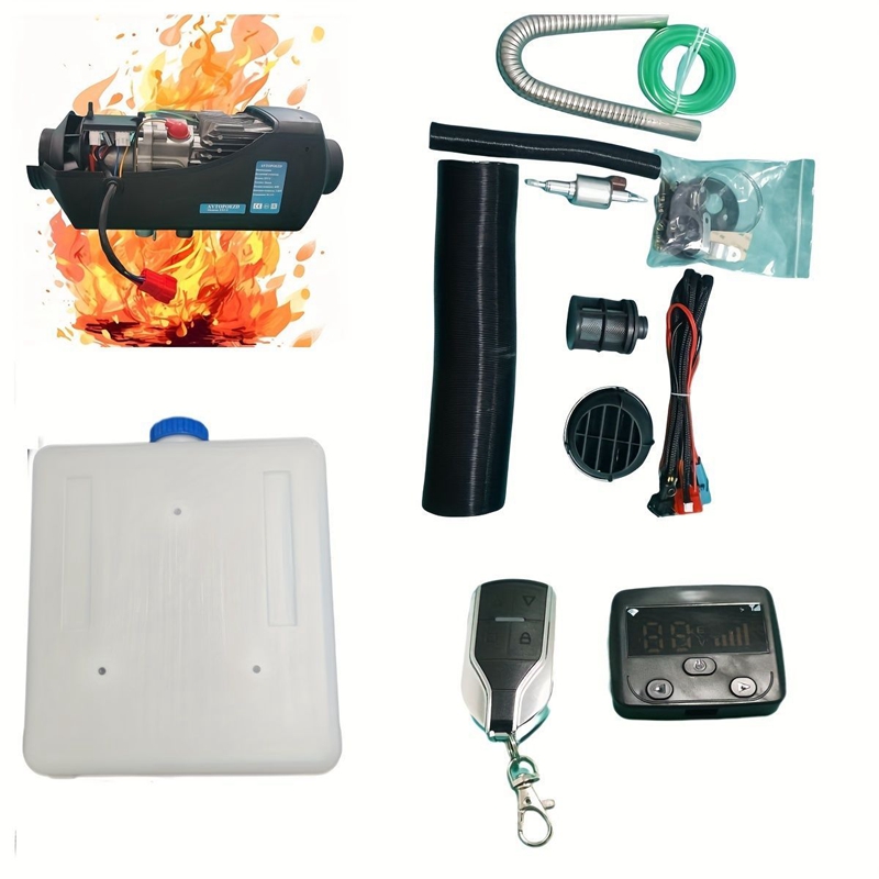 12V24V 汽车辅助加热器带 2 个通风口汽车内饰加热器,通用底盖紧凑型加热器挡风玻璃除霜器和除雾器适用于卡车、拖拉机、小型货车、家用轿车、露营车