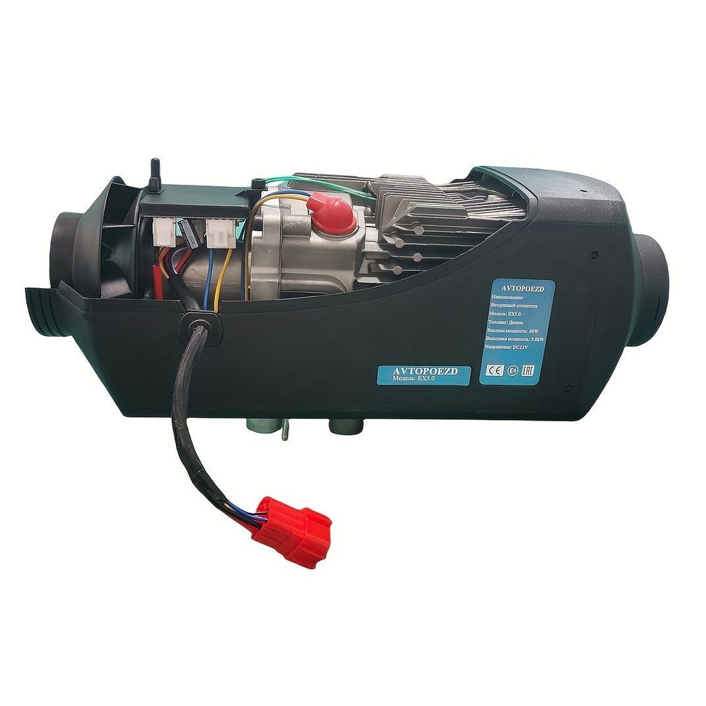 12V24V 汽车辅助加热器带 2 个通风口汽车内饰加热器,通用底盖紧凑型加热器挡风玻璃除霜器和除雾器适用于卡车、拖拉机、小型货车、家用轿车、露营车