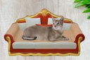 Cat scratching board Cat sofa Pet leisure bed Cat toy Recyclable corrugated paper Scratch-resistant and wear-resistant Cat scratching board lounge Cardboard cat scratching board bed Furniture scratch protection