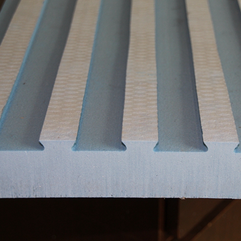 蓝色拉槽挤塑板条状挤塑板梯形挤塑板屋顶隔热板冷库阻燃泡沫板抗压保温板