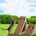 2件套鲨鱼鳍猫抓板可嵌套带玩具三角猫抓板多角度刮板9 面可用可回收猫抓板适用于室内猫